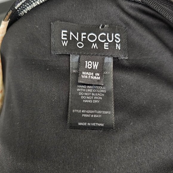 En Focus Maxi Dress 18W Black Pink Floral Sheer Mesh Boho Whimsigoth Fairygrunge - Picture 3 of 9